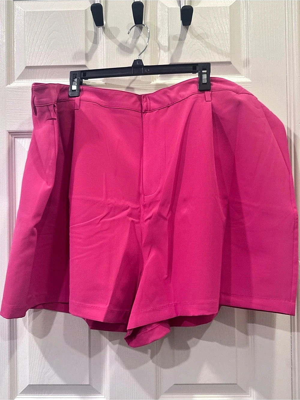 Edited by Remi Bader Lightweight Trouser Short High Waist Pink Waist 22W